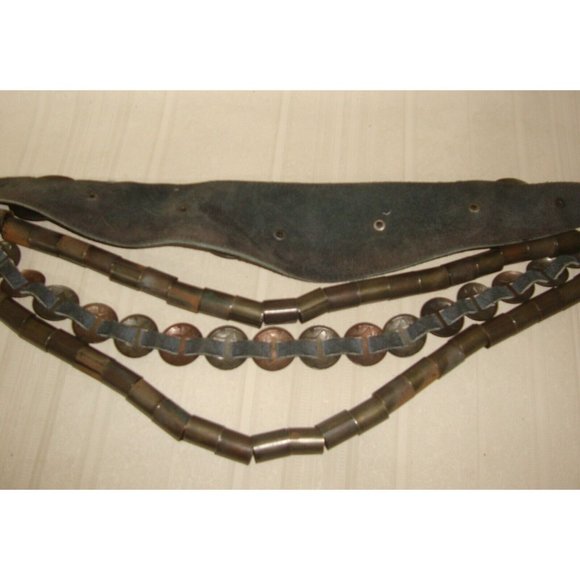 VINTAGE Rare belt Genuine Leather 31"-34" - Picture 9 of 10